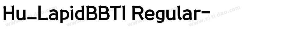 Hu_LapidBBTI Regular字体转换